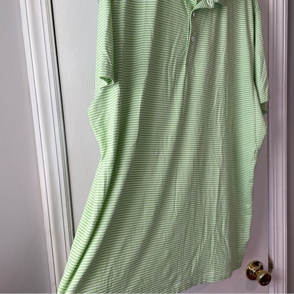 Puma Polo Shirt Mens XXL Striped Golf Short Sleeve Logo Lightweight Collared - Picture 4 of 16